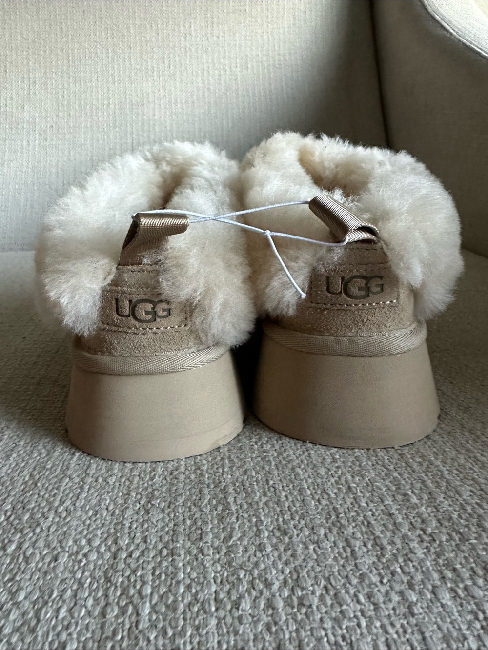 UGG Tazzelle Platform Slipper - Mustard Seed - Women's Size 11 - NEW